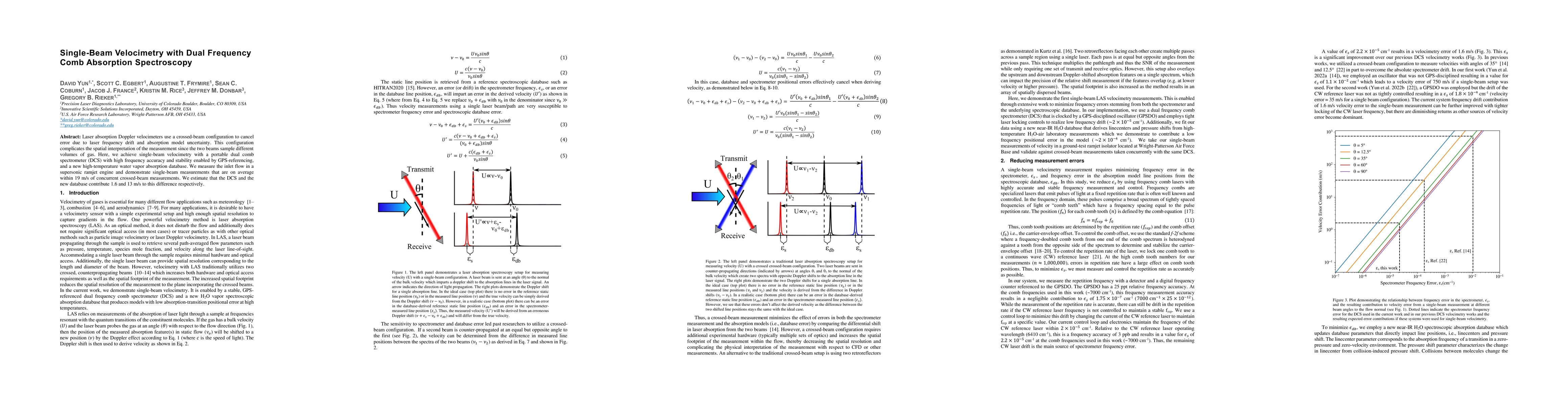 Thumbnail for Single-Beam Velocimetry with Dual Frequency Comb Absorption Spectroscopy