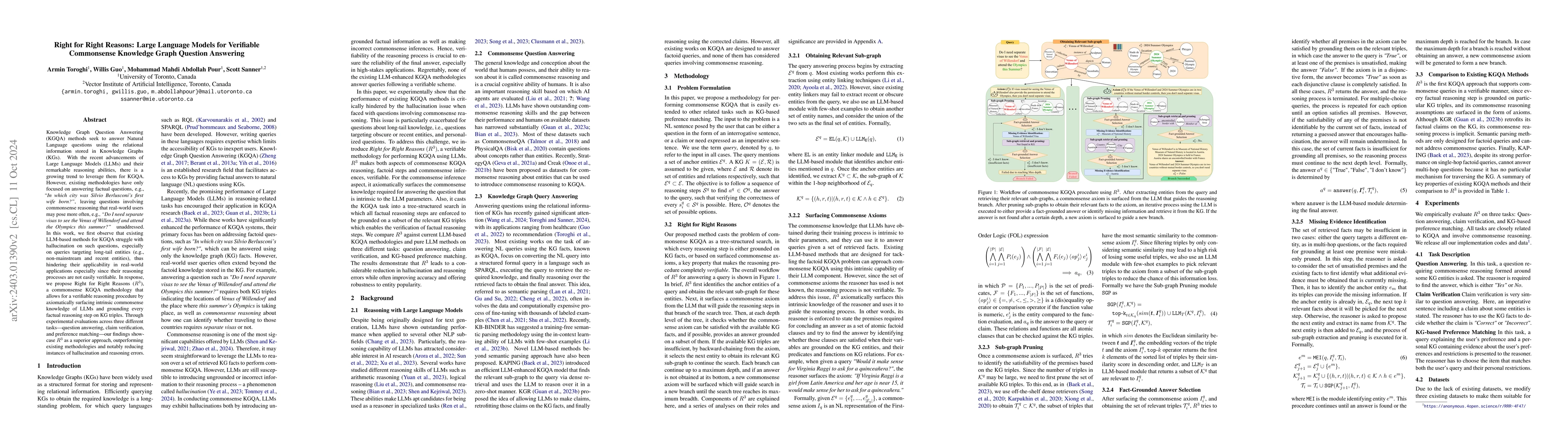 Thumbnail for Right for Right Reasons: Large Language Models for Verifiable
  Commonsense Knowledge Graph Question Answering