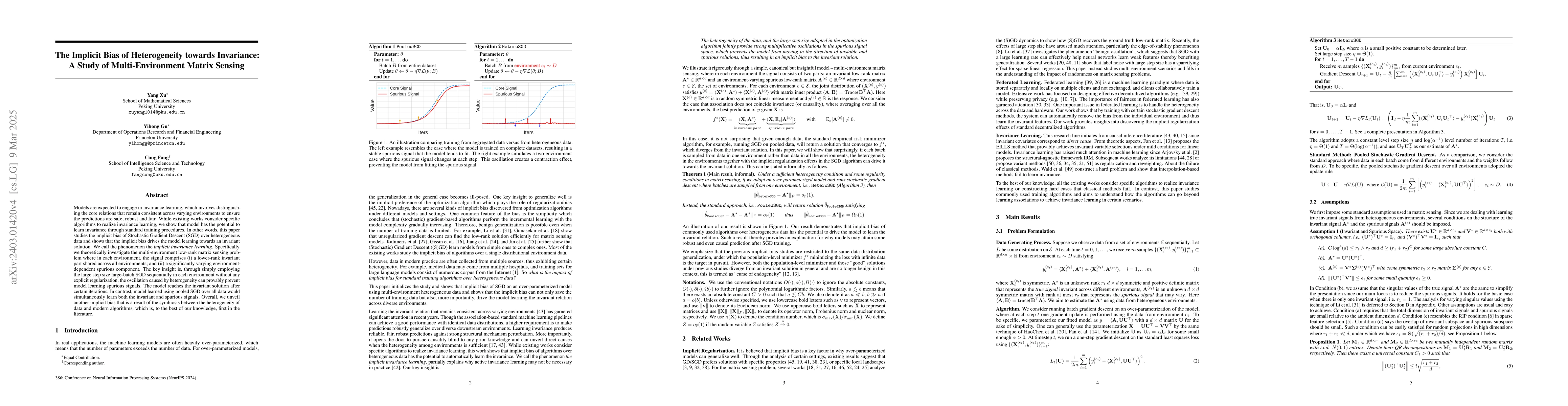 Thumbnail for The Implicit Bias of Heterogeneity towards Invariance and Causality