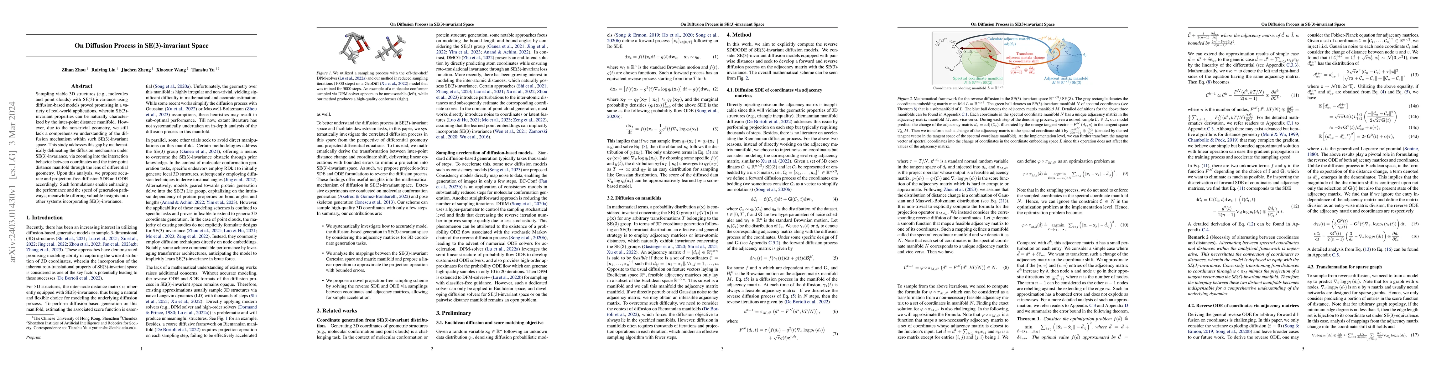 Thumbnail for On Diffusion Process in SE(3)-invariant Space