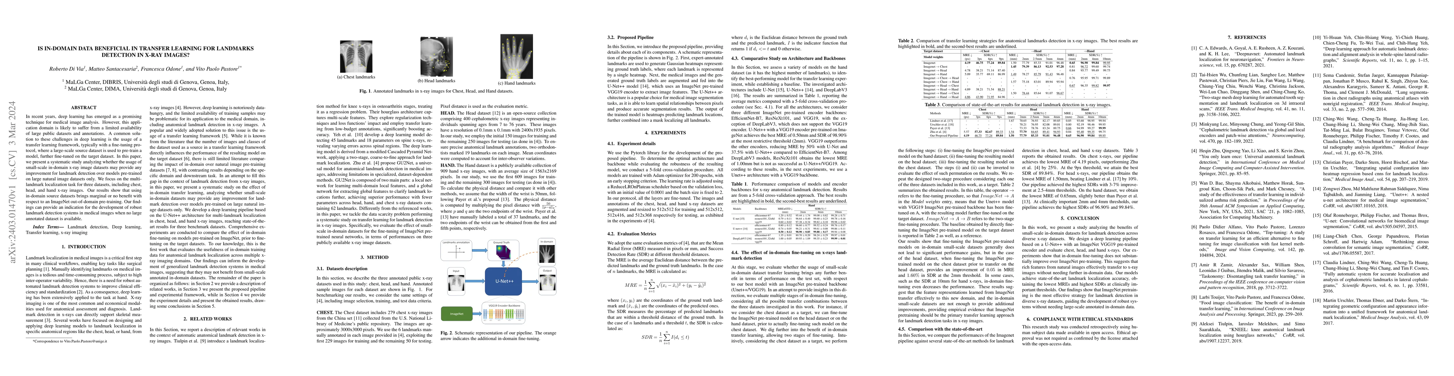 Thumbnail for Is in-domain data beneficial in transfer learning for landmarks
  detection in x-ray images?