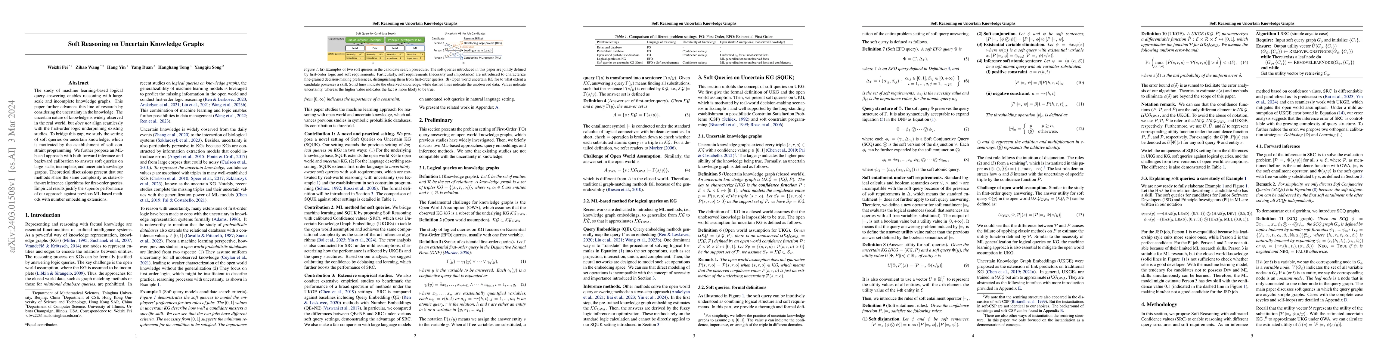 Thumbnail for Soft Reasoning on Uncertain Knowledge Graphs