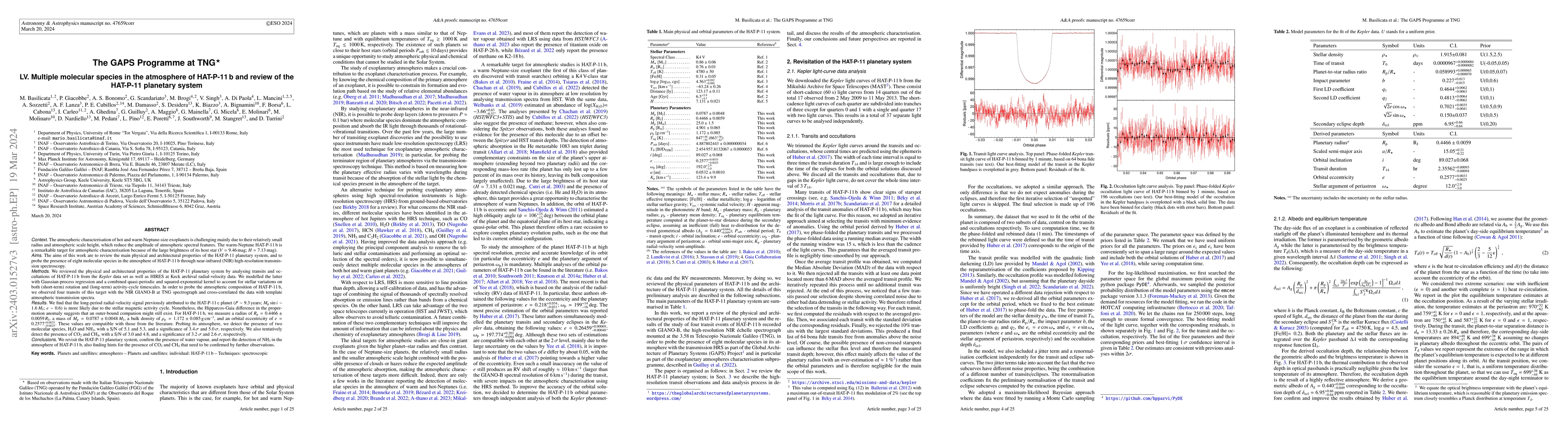 Thumbnail for The GAPS Programme at TNG LV. Multiple molecular species in the
  atmosphere of HAT-P-11 b and review of the HAT-P-11 planetary system
