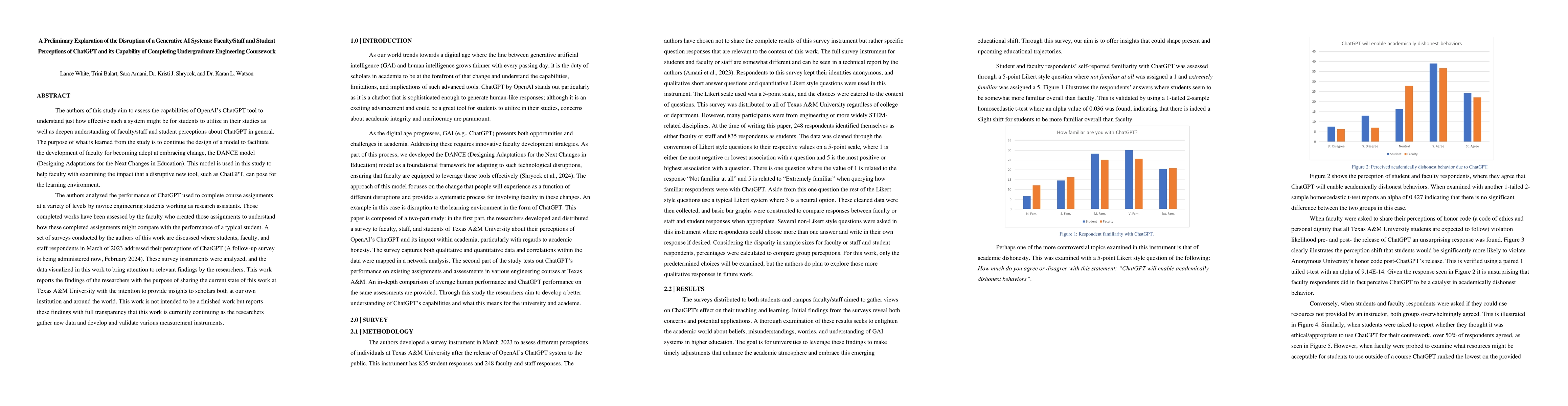 Thumbnail for A Preliminary Exploration of the Disruption of a Generative AI Systems:
  Faculty/Staff and Student Perceptions of ChatGPT and its Capability of
  Completing Undergraduate Engineering Coursework
