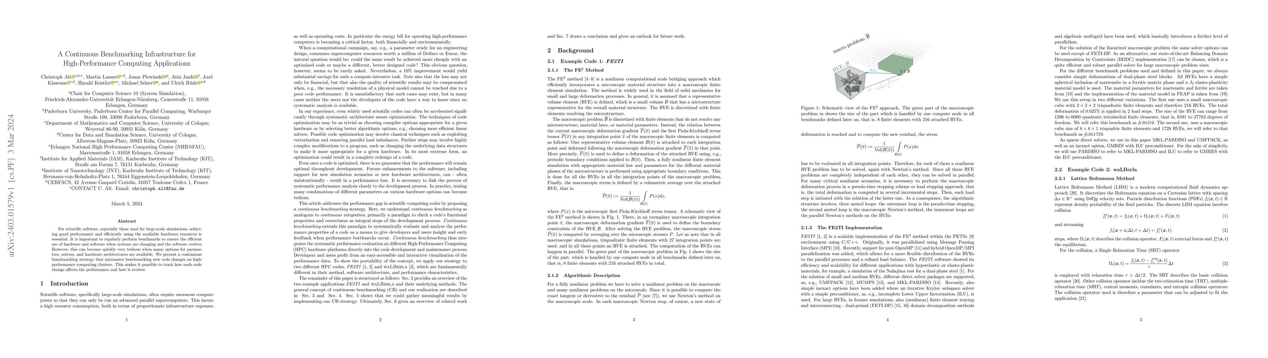Thumbnail for A Continuous Benchmarking Infrastructure for High-Performance Computing
  Applications