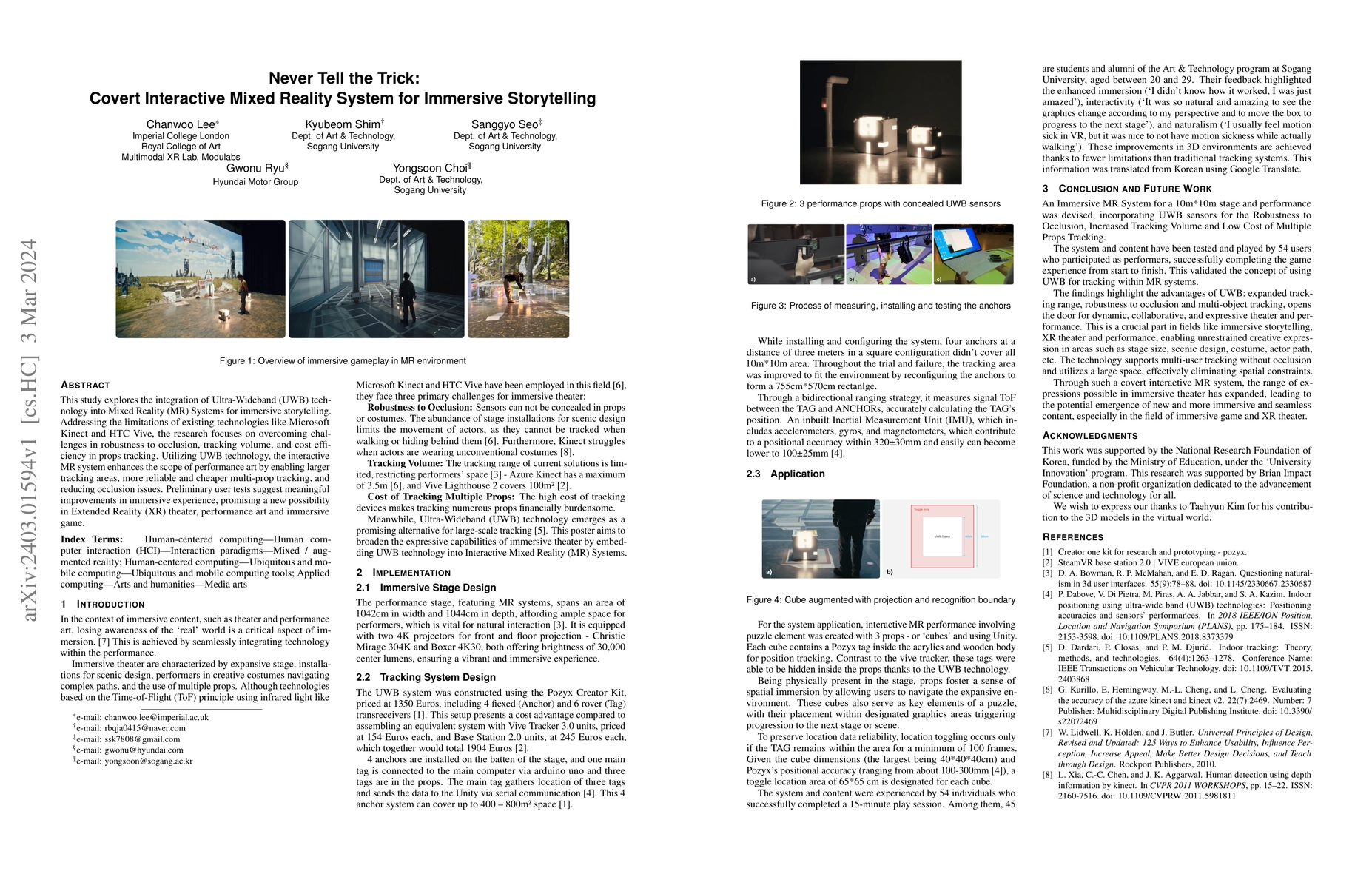 Thumbnail for Never Tell the Trick: Covert Interactive Mixed Reality System for
  Immersive Storytelling