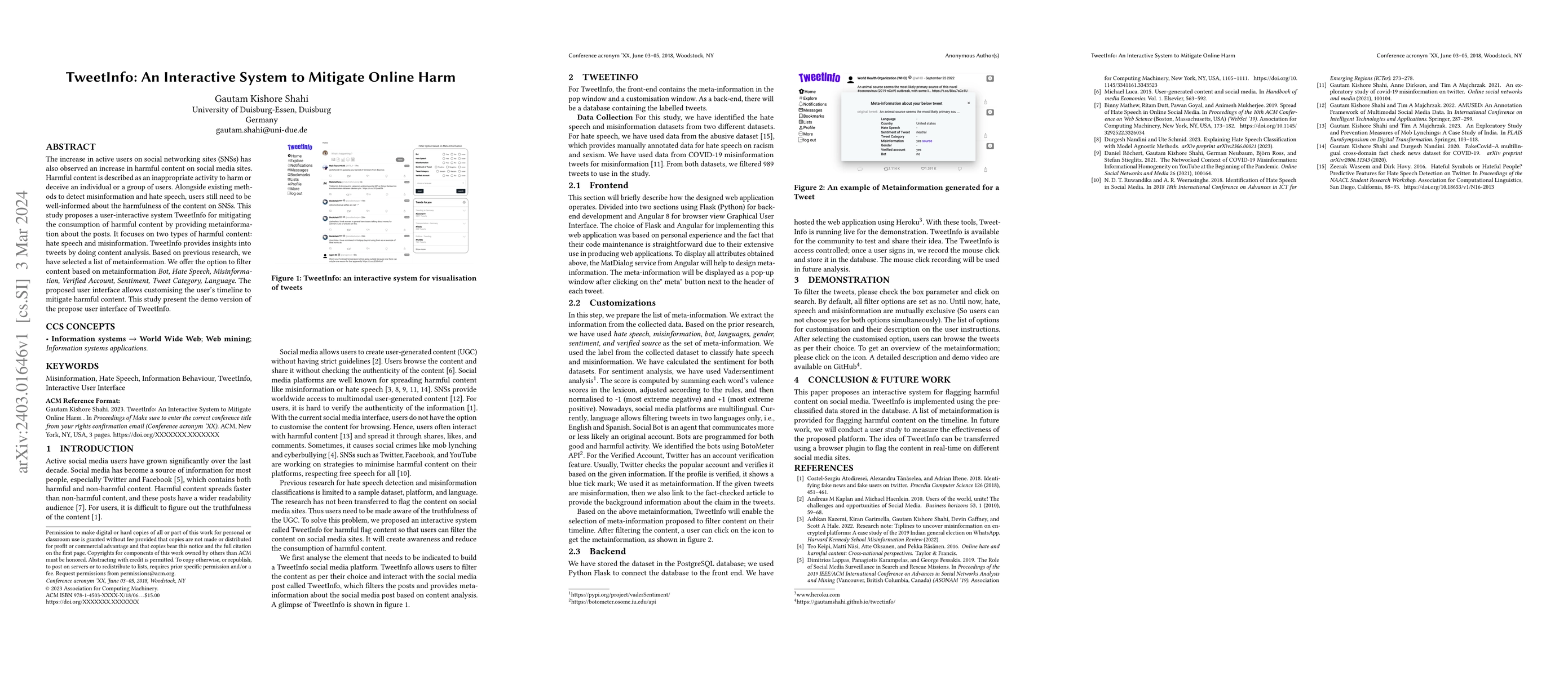 Thumbnail for TweetInfo: An Interactive System to Mitigate Online Harm