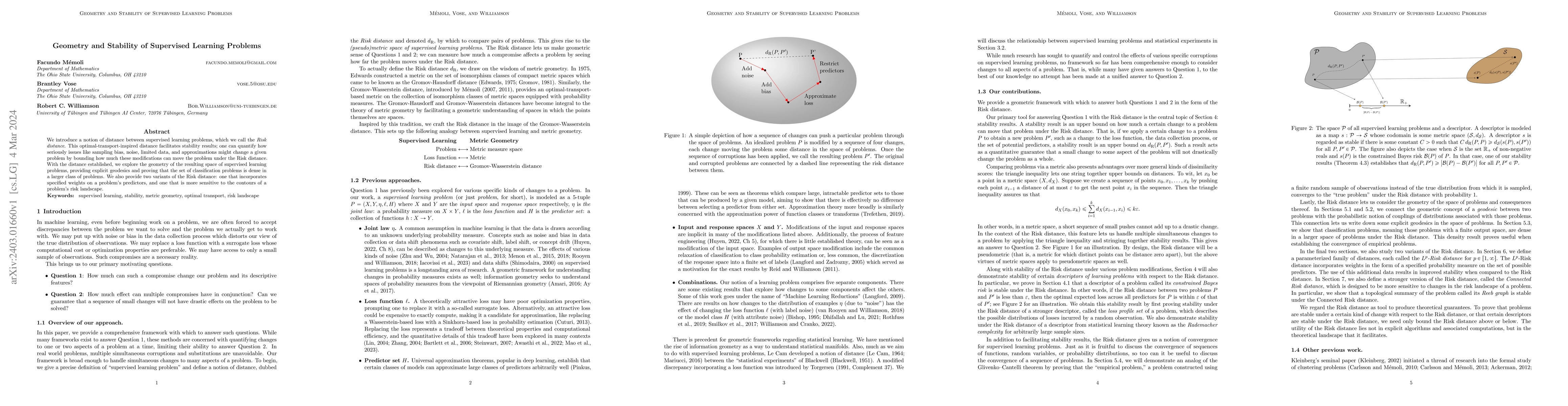 Thumbnail for Geometry and Stability of Supervised Learning Problems