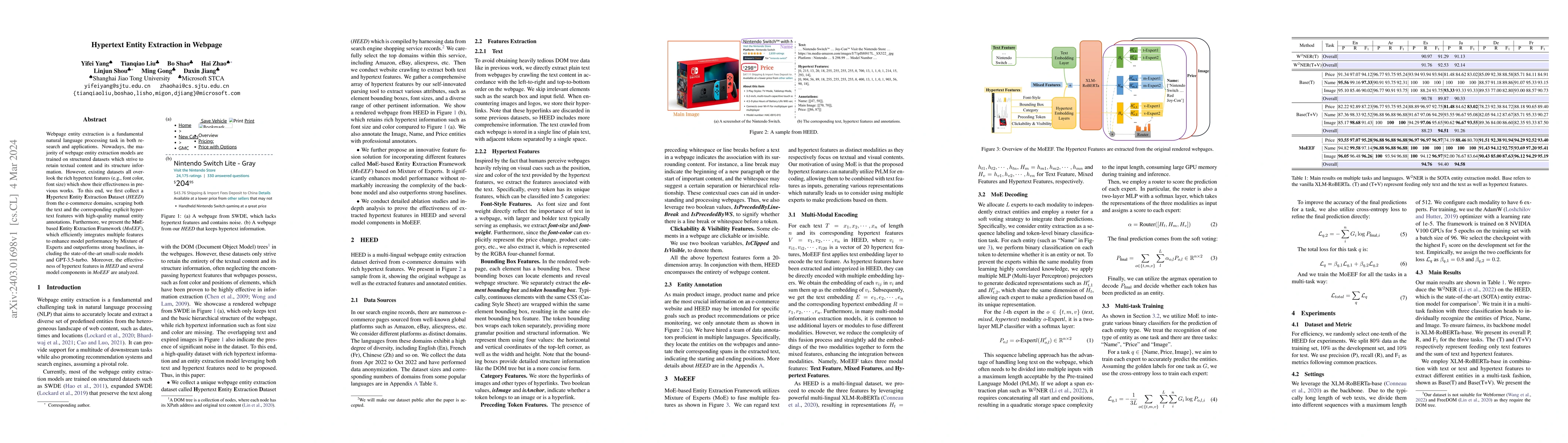 Thumbnail for Hypertext Entity Extraction in Webpage