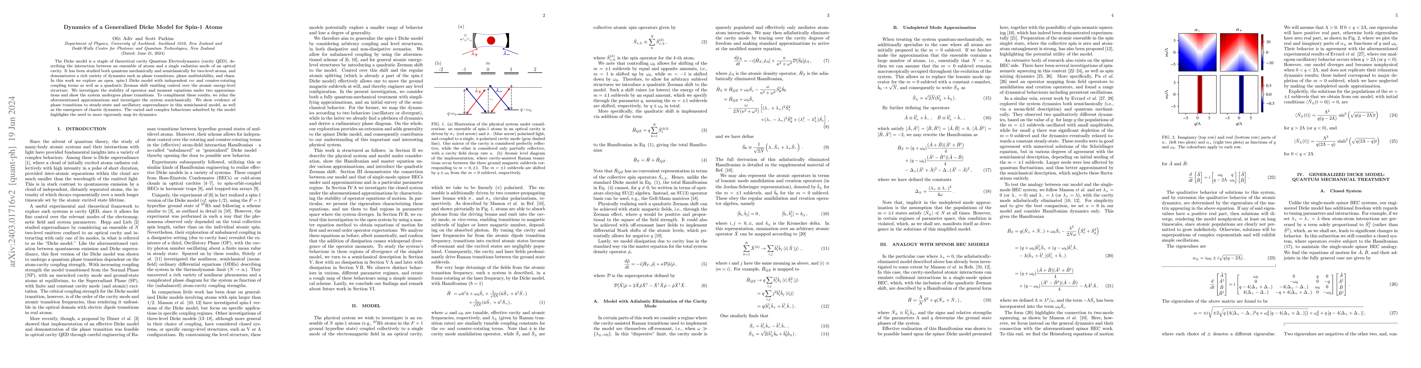 Thumbnail for Dynamics of a Generalized Dicke Model for Spin-1 Atoms