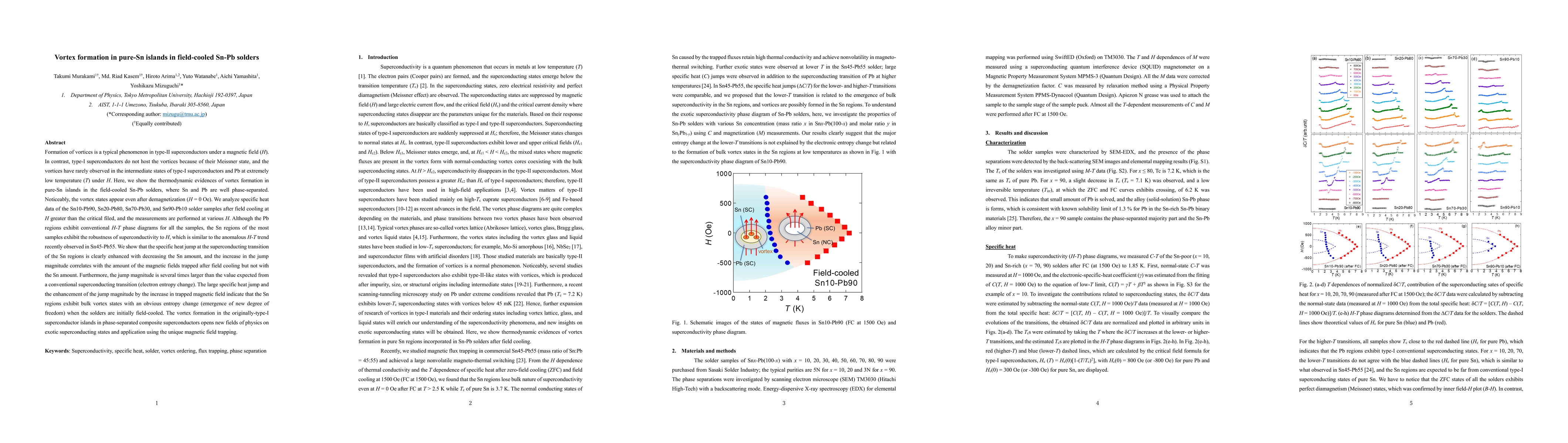 Thumbnail for Vortex formation and exotic superconducting states in field-cooled Sn-Pb
  solders