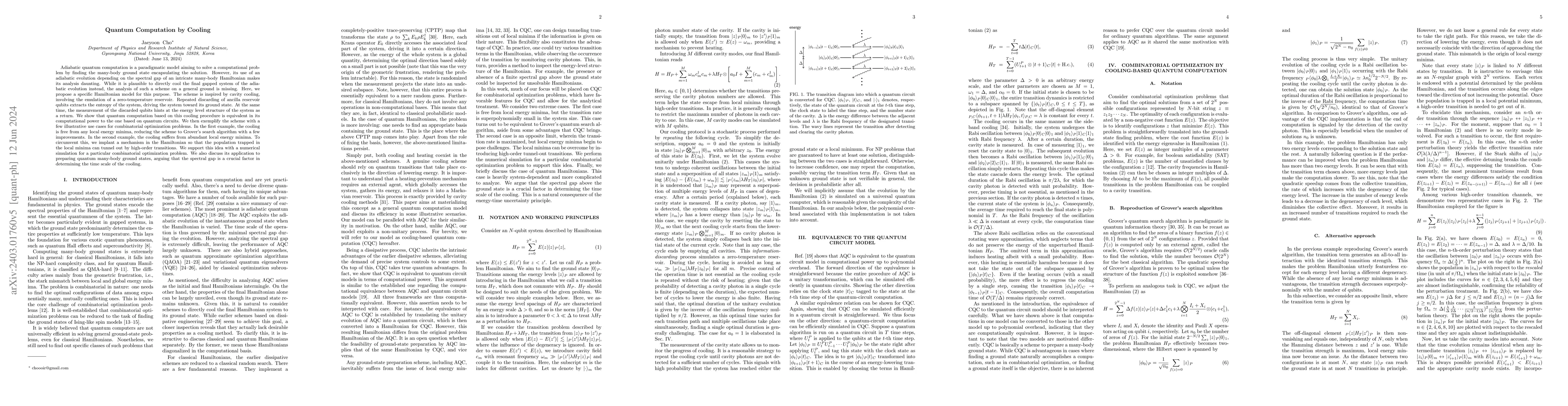 Thumbnail for Quantum Computation by Cooling