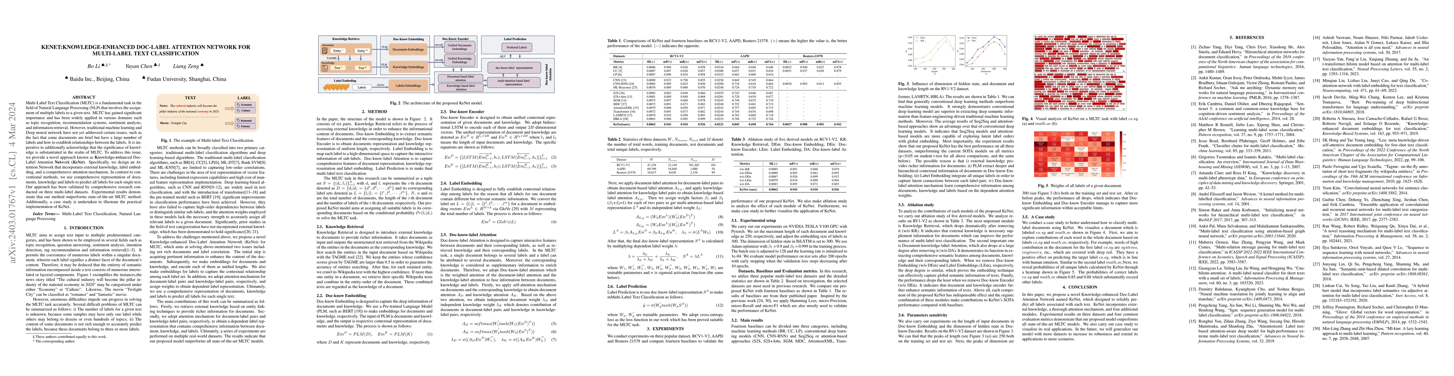 Thumbnail for KeNet:Knowledge-enhanced Doc-Label Attention Network for Multi-label
  text classification