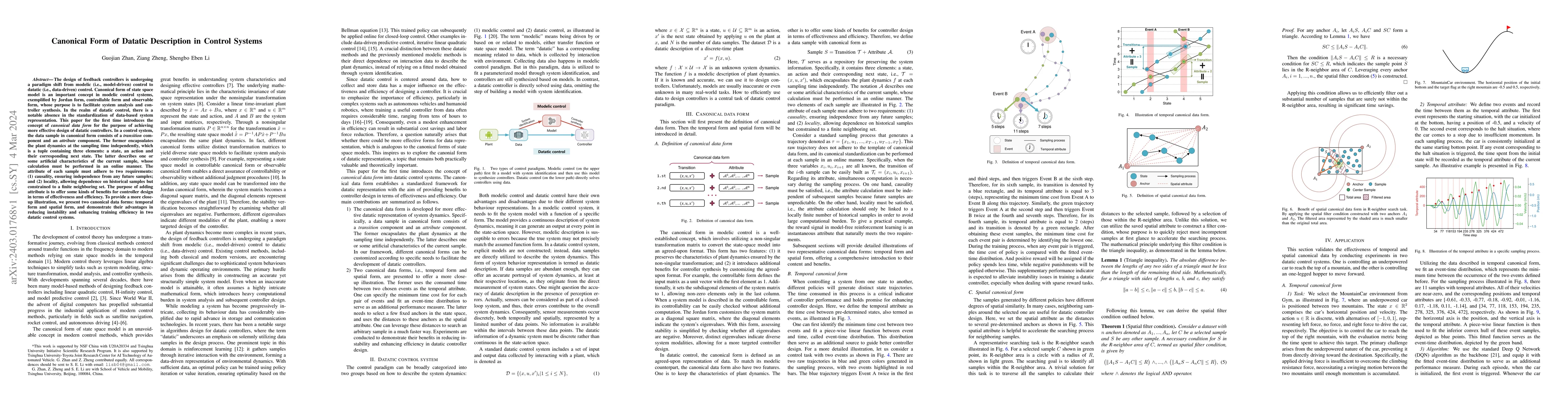 Thumbnail for Canonical Form of Datatic Description in Control Systems