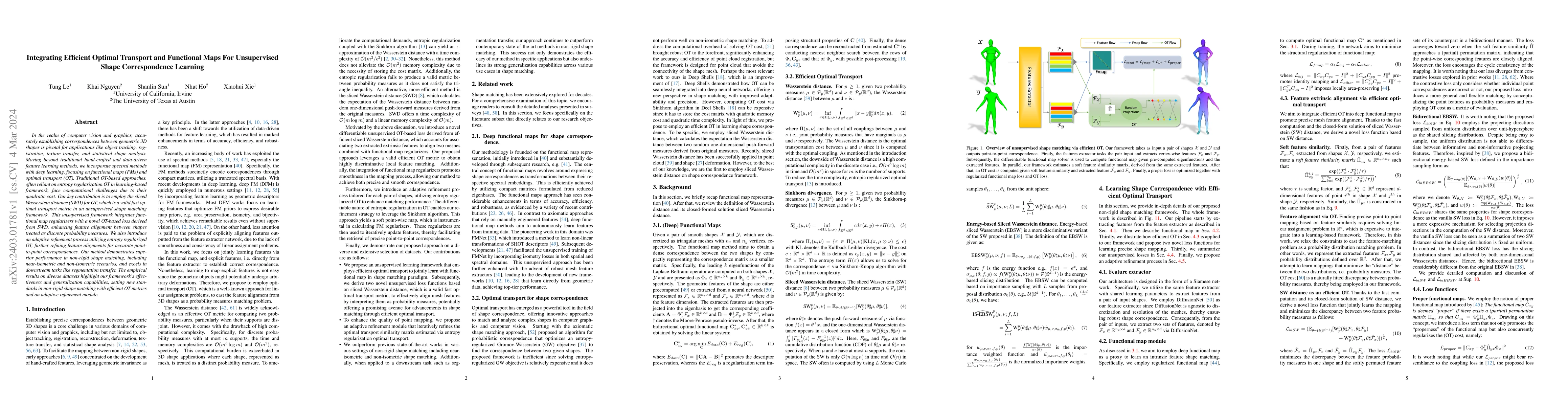 Thumbnail for Integrating Efficient Optimal Transport and Functional Maps For
  Unsupervised Shape Correspondence Learning