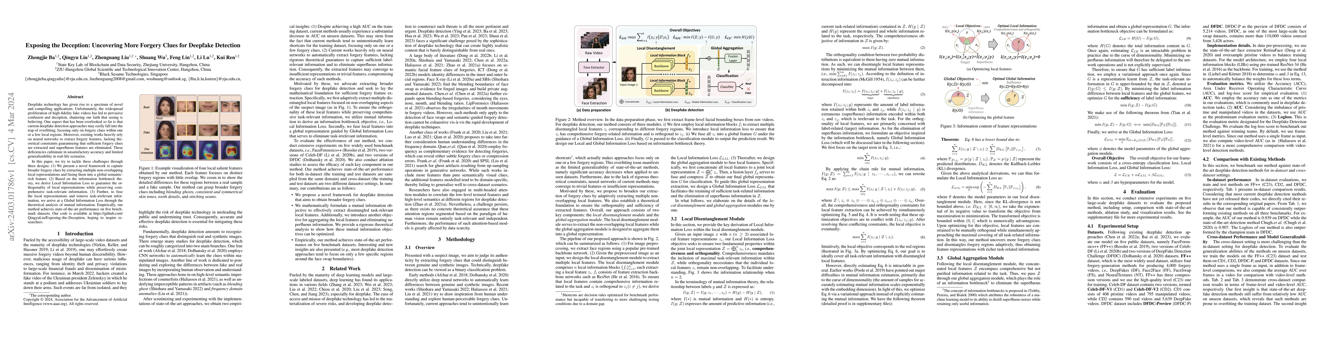 Thumbnail for Exposing the Deception: Uncovering More Forgery Clues for Deepfake
  Detection