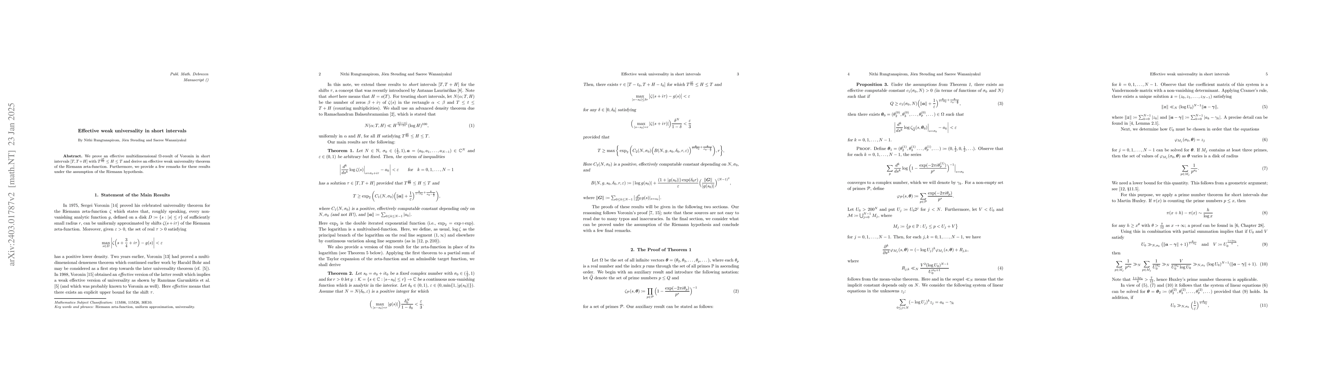 Thumbnail for Effective Weak Universality in Short Intervals