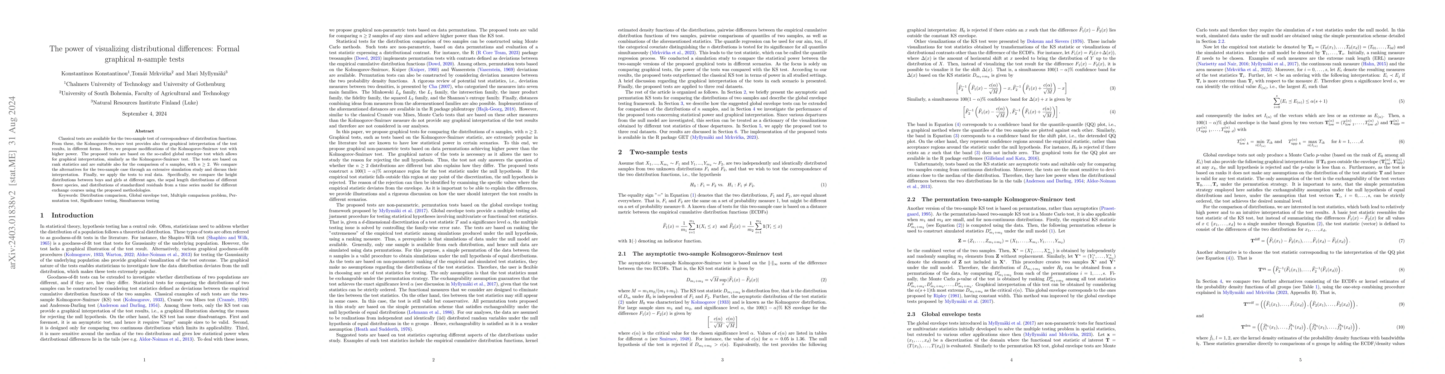 Thumbnail for Graphical n-sample tests of correspondence of distributions