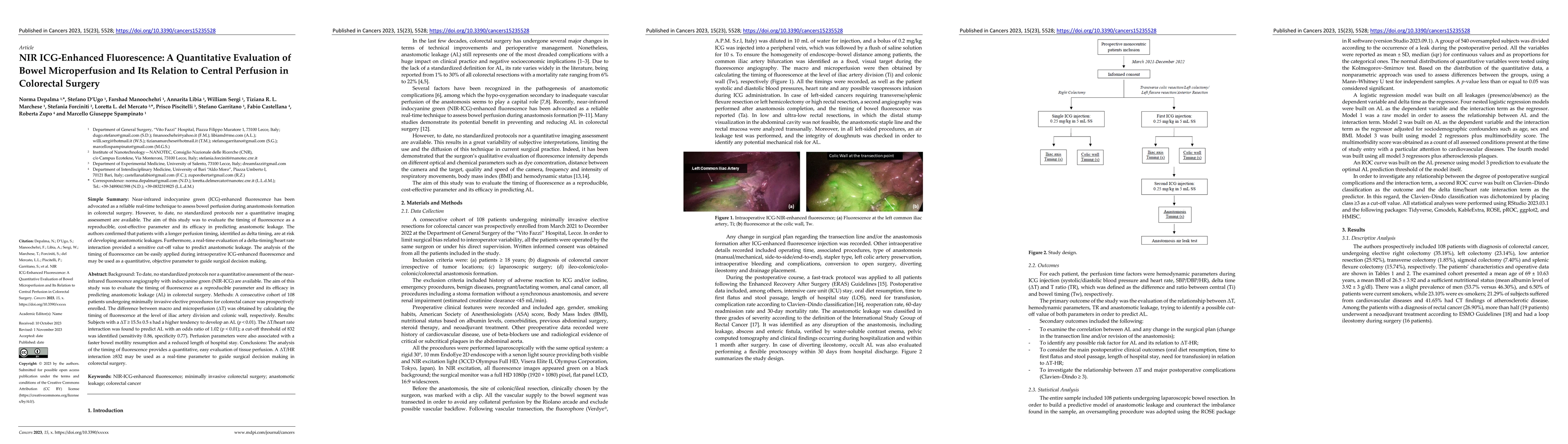 Thumbnail for NIR ICG-Enhanced Fluorescence: A Quantitative Evaluation of Bowel
  Microperfusion and Its Relation to Central Perfusion in Colorectal Surgery