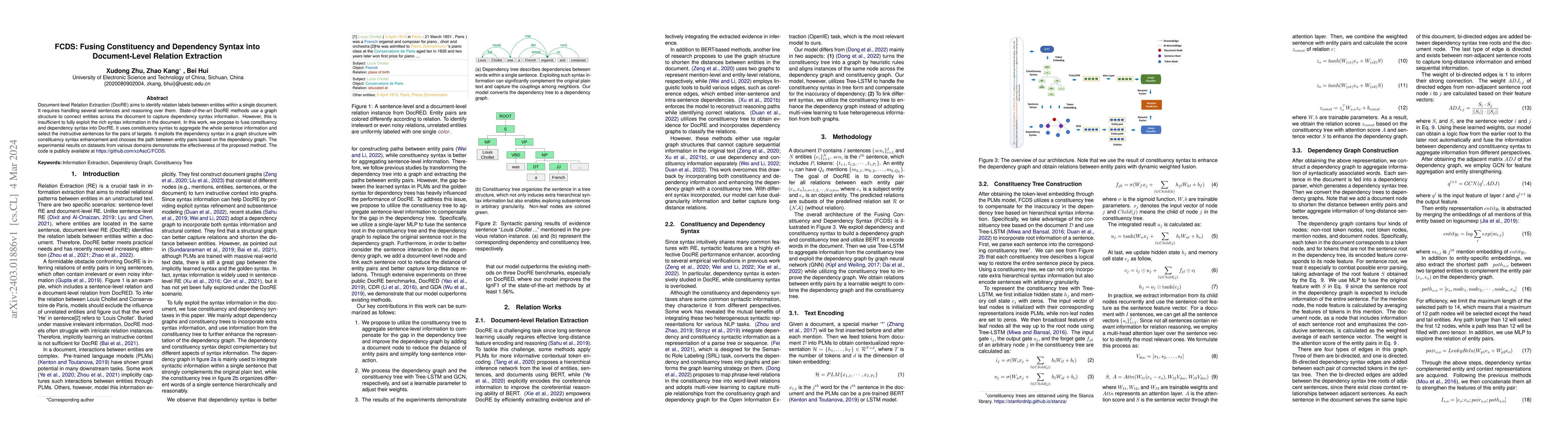 Thumbnail for FCDS: Fusing Constituency and Dependency Syntax into Document-Level
  Relation Extraction