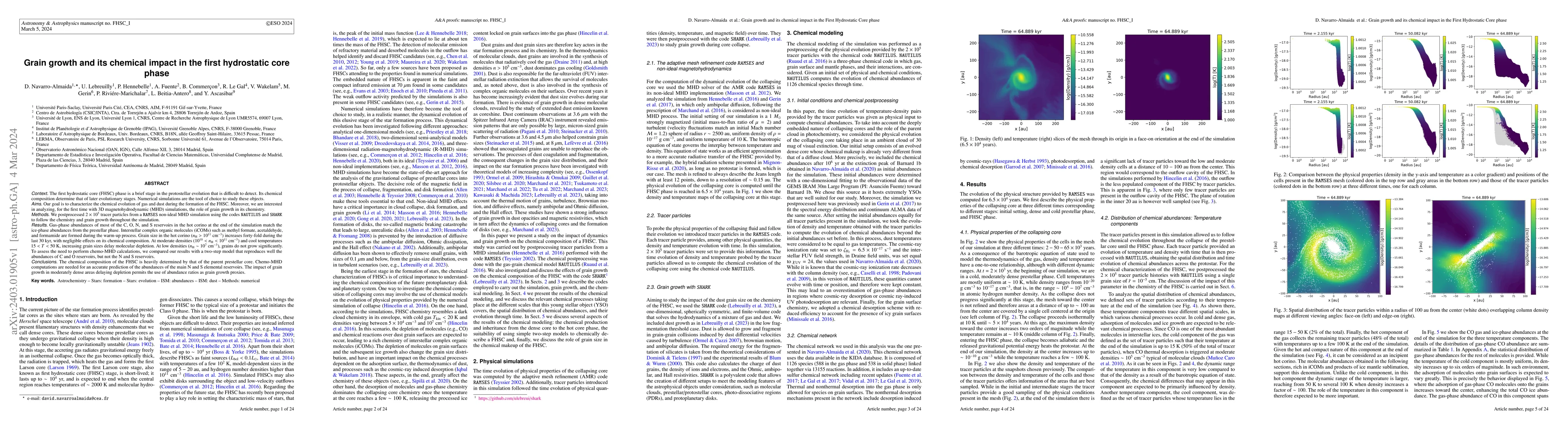 Thumbnail for Grain growth and its chemical impact in the first hydrostatic core phase