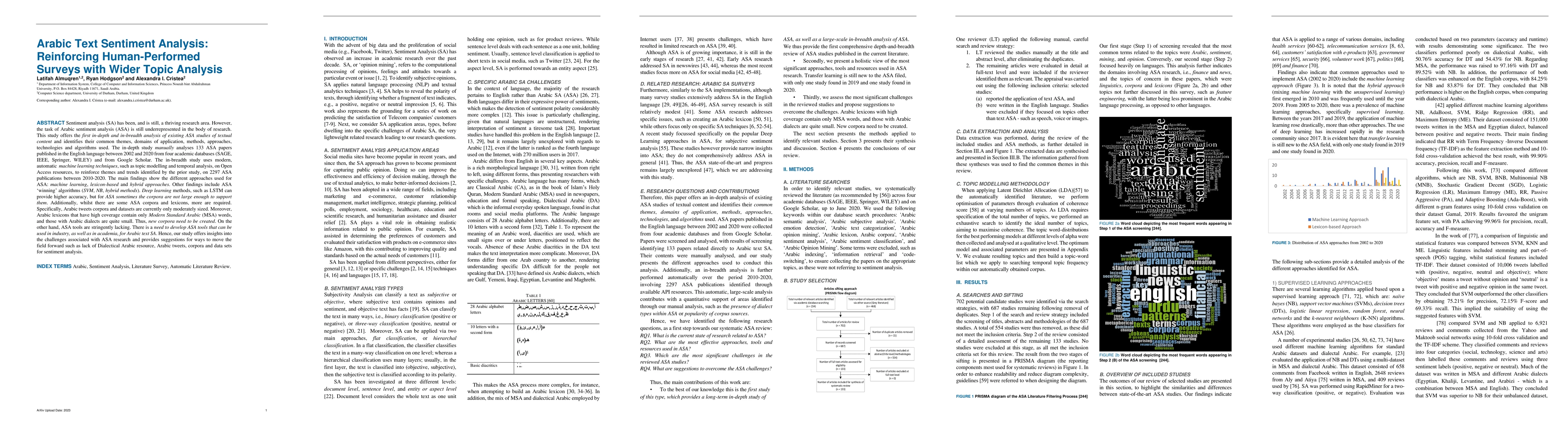 Thumbnail for Arabic Text Sentiment Analysis: Reinforcing Human-Performed Surveys with
  Wider Topic Analysis