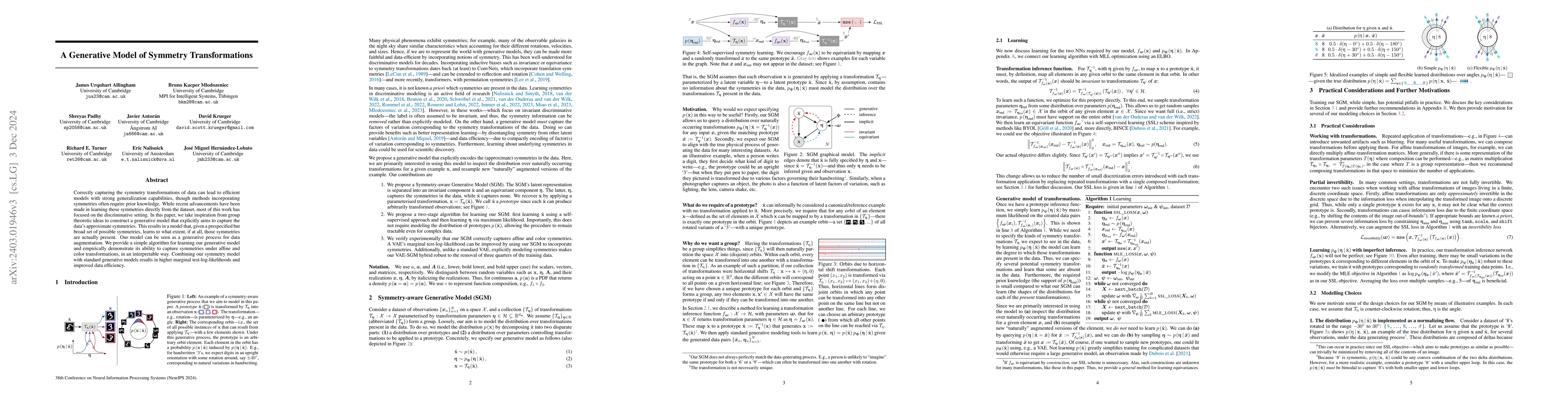 Thumbnail for A Generative Model of Symmetry Transformations
