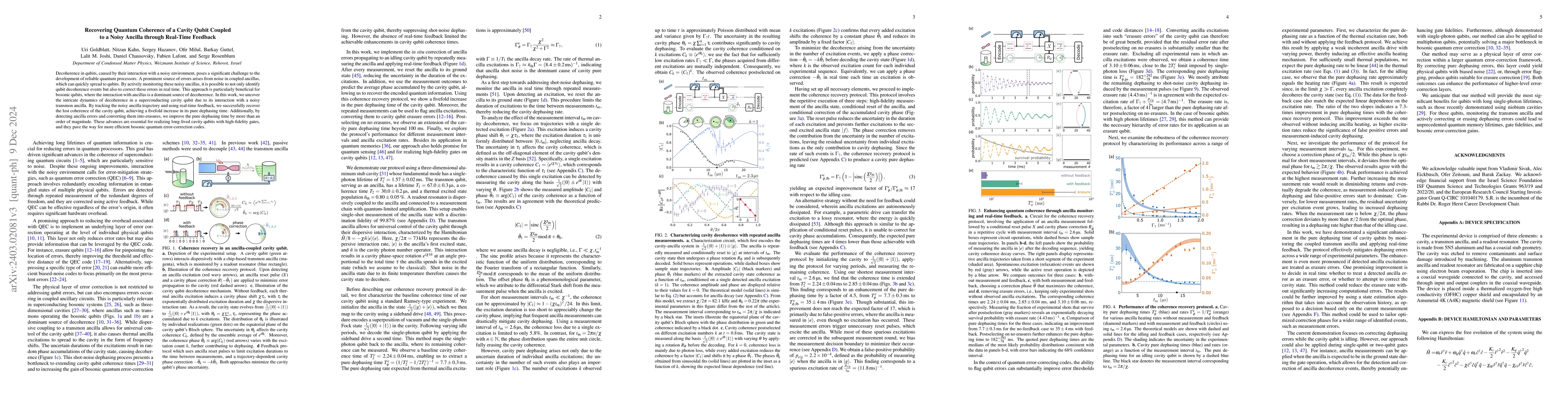 Thumbnail for Recovering quantum coherence of a cavity qubit through environment
  monitoring and active feedback