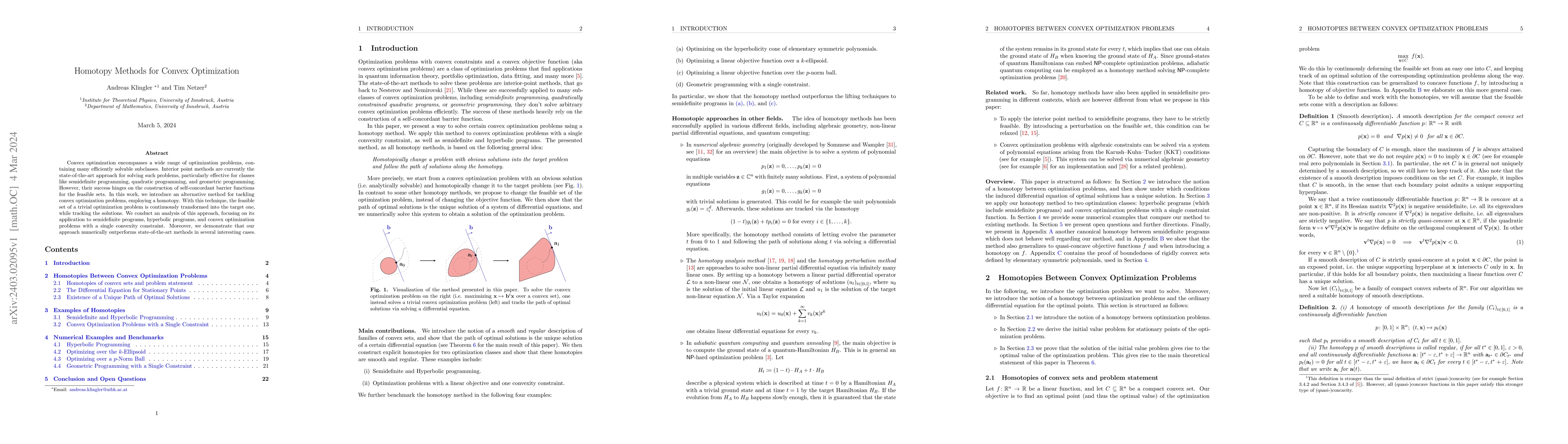 Thumbnail for Homotopy Methods for Convex Optimization