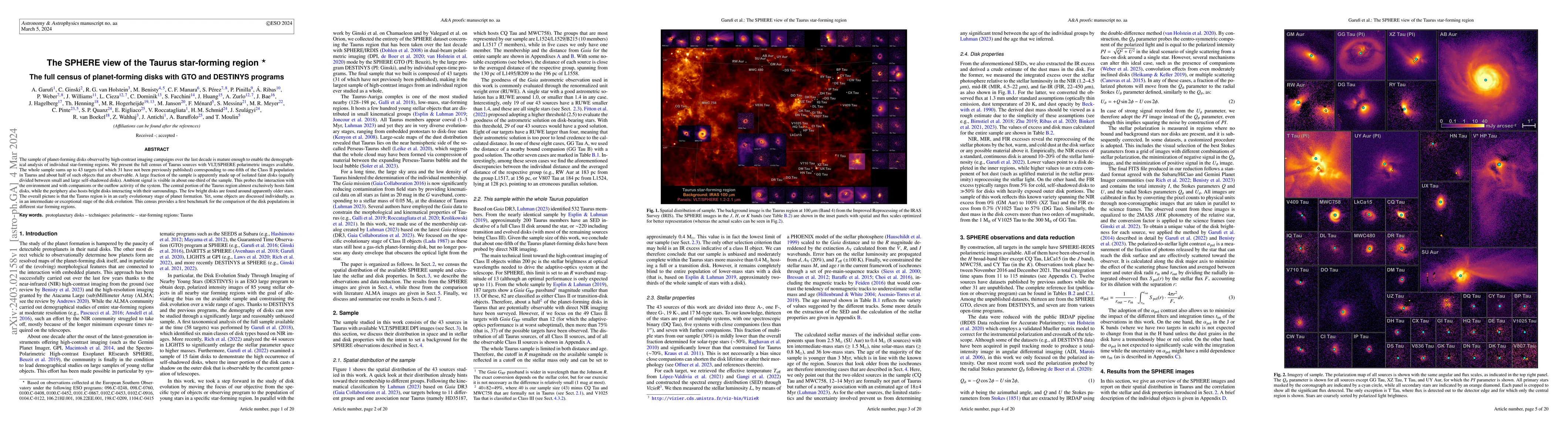 Thumbnail for The SPHERE view of the Taurus star-forming region