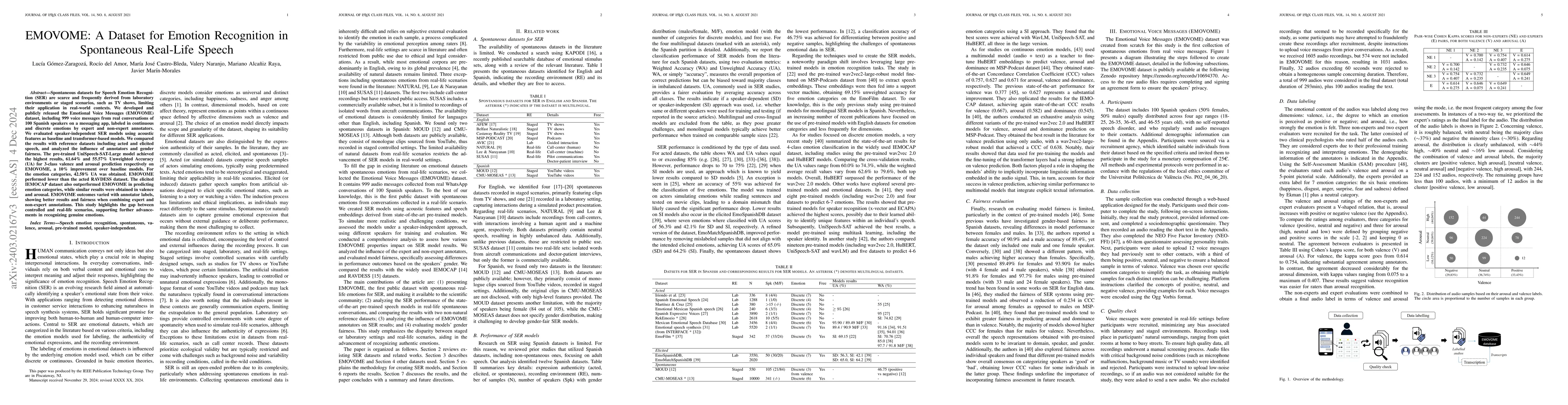 Thumbnail for EMOVOME Database: Advancing Emotion Recognition in Speech Beyond Staged
  Scenarios