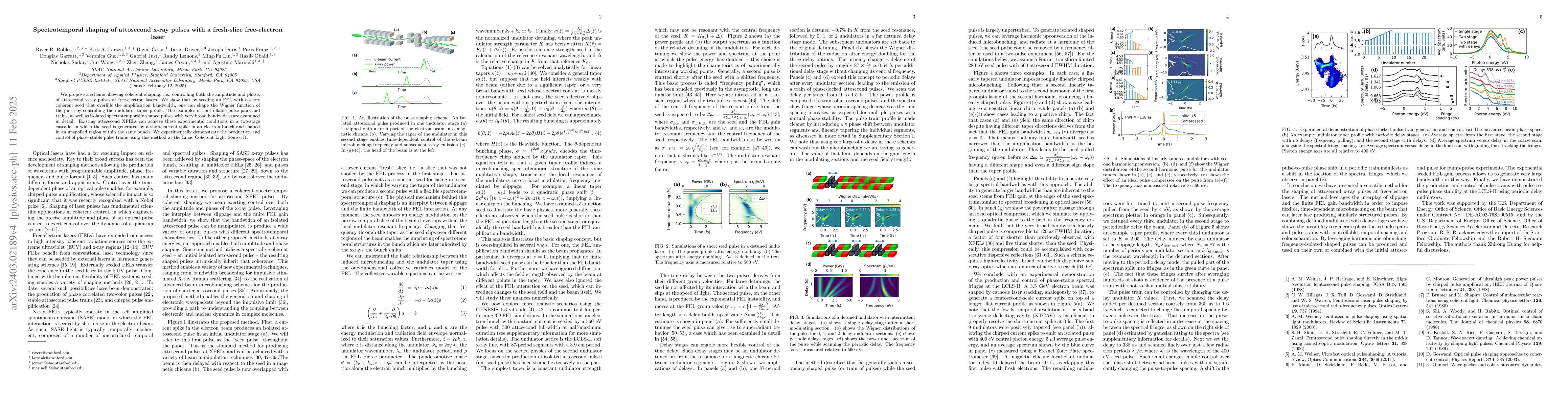 Thumbnail for Spectrotemporal shaping of attosecond x-ray pulses with a fresh-slice
  free-electron laser