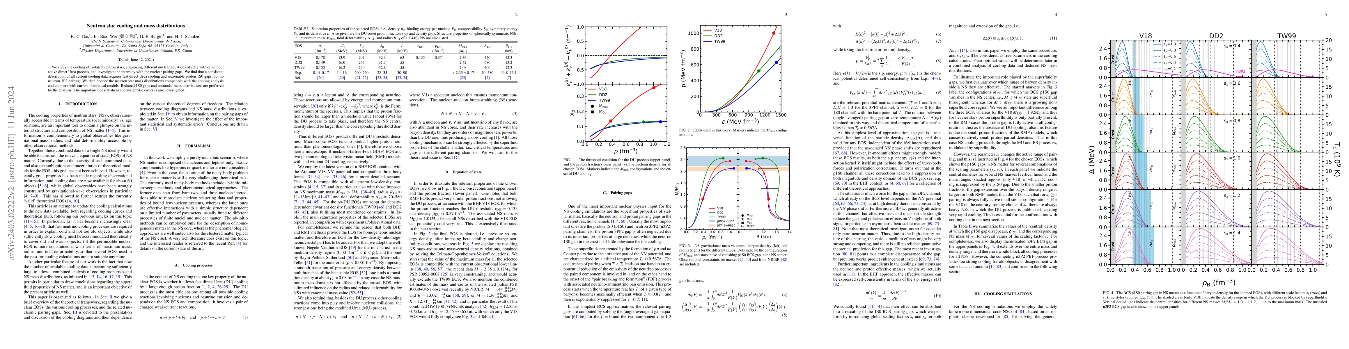 Thumbnail for Neutron star cooling and mass distributions