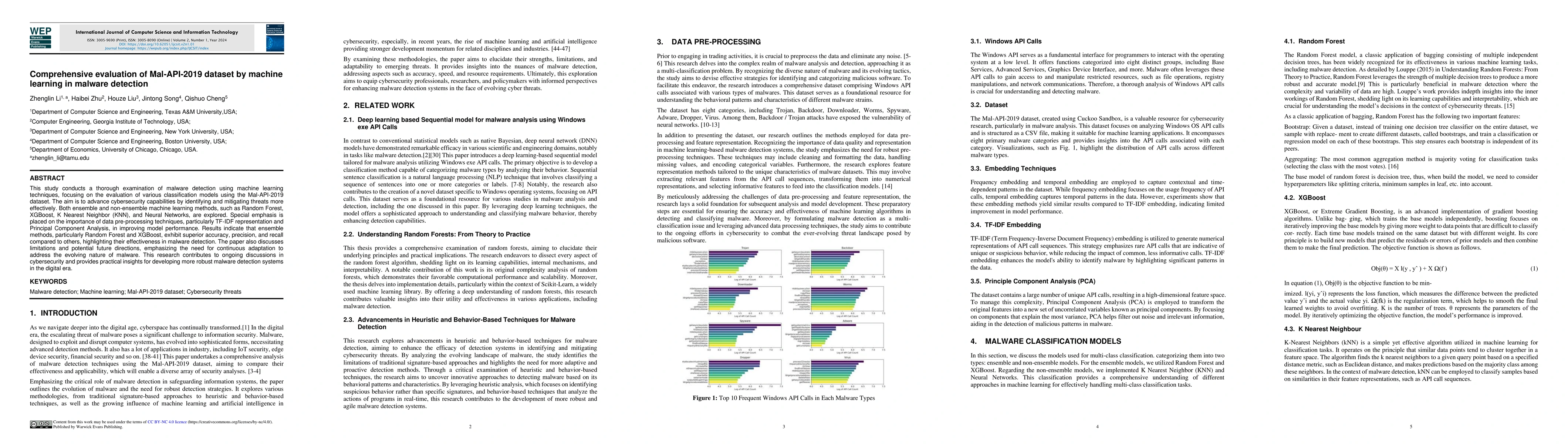 Thumbnail for Comprehensive evaluation of Mal-API-2019 dataset by machine learning in
  malware detection