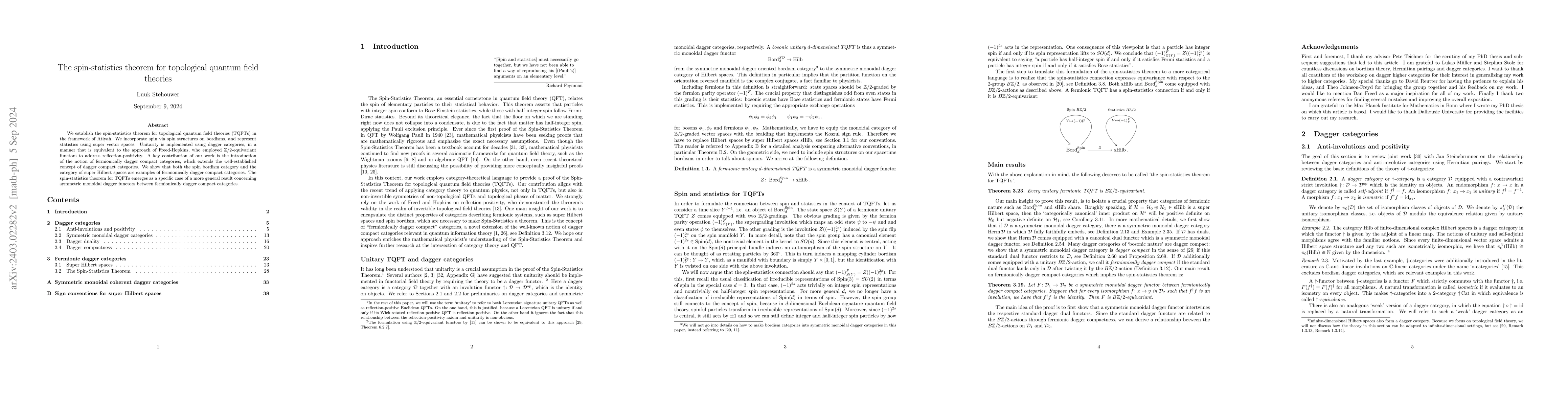 Thumbnail for The categorical spin-statistics theorem