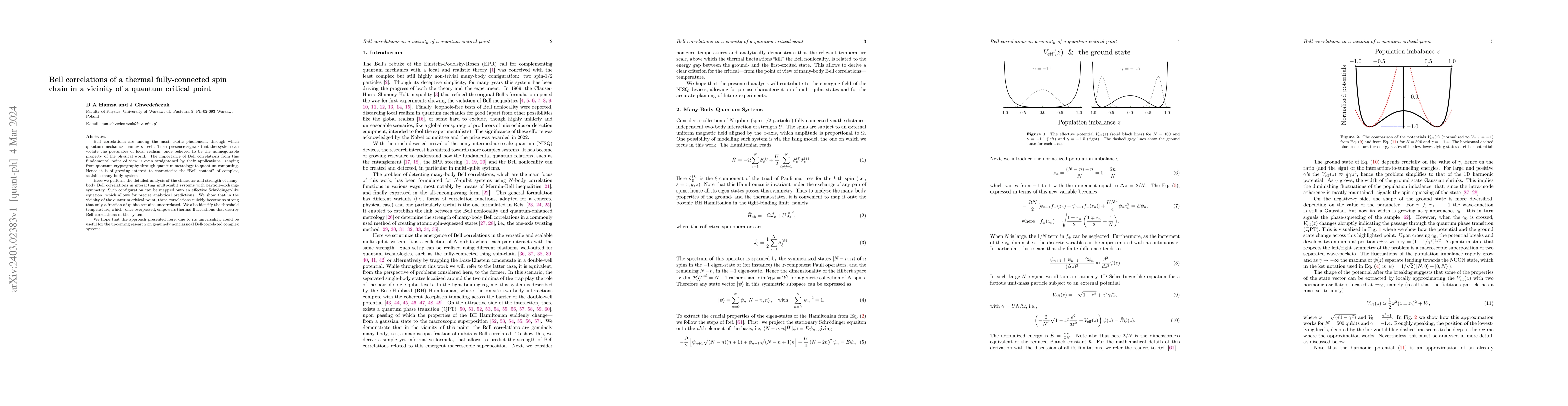 Thumbnail for Bell correlations of a thermal fully-connected spin chain in a vicinity
  of a quantum critical point