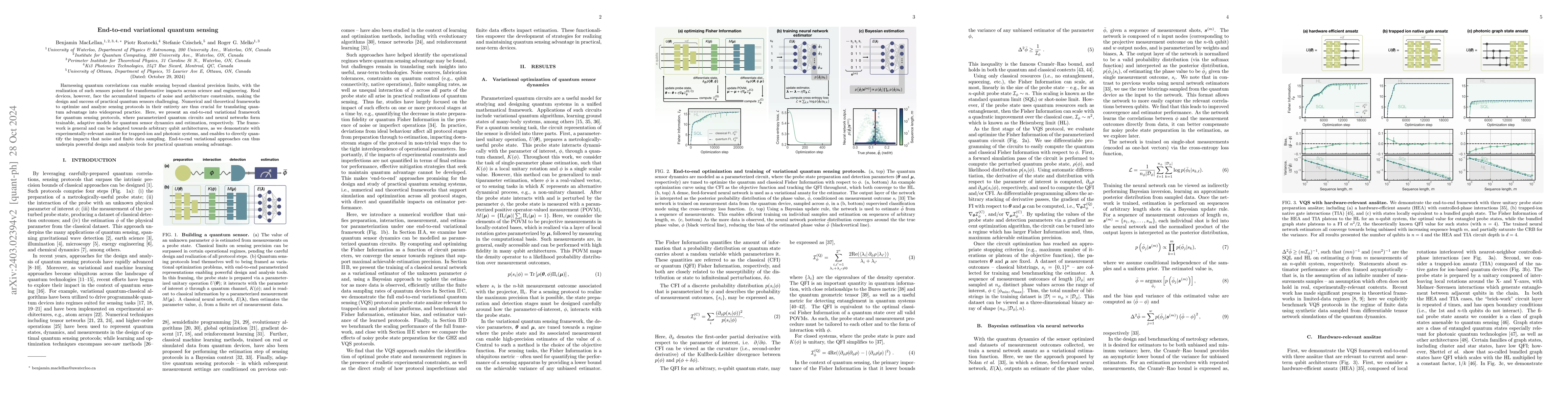 Thumbnail for End-to-end variational quantum sensing