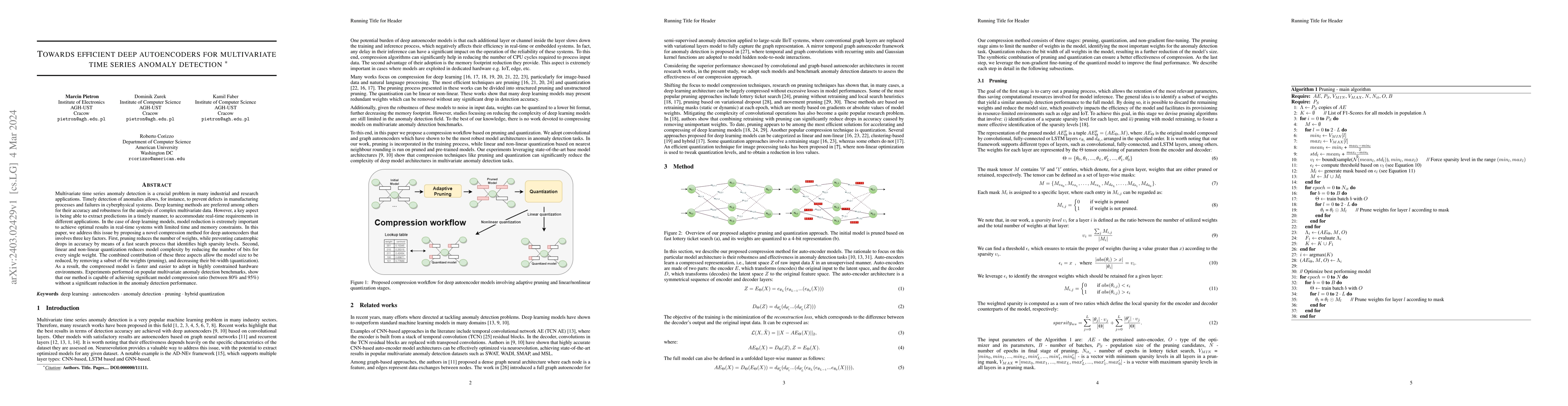 Thumbnail for Towards efficient deep autoencoders for multivariate time series anomaly
  detection