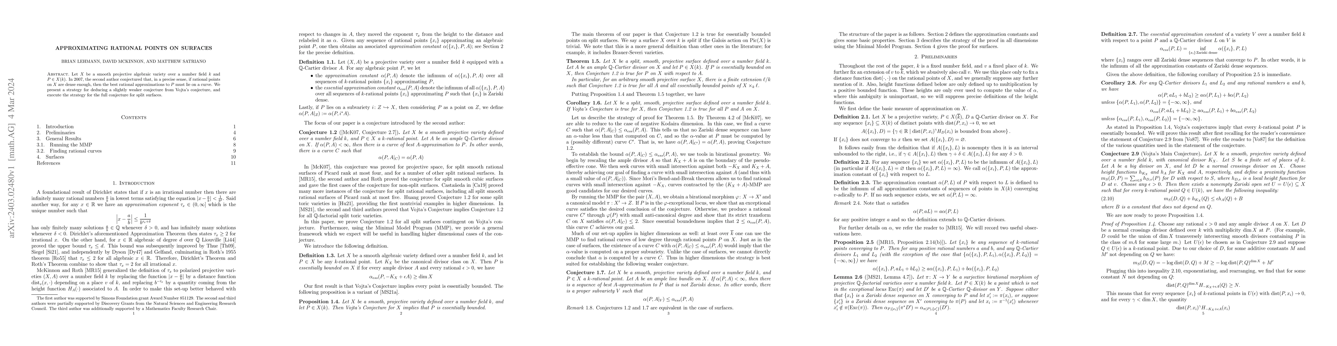 Thumbnail for Approximating rational points on surfaces