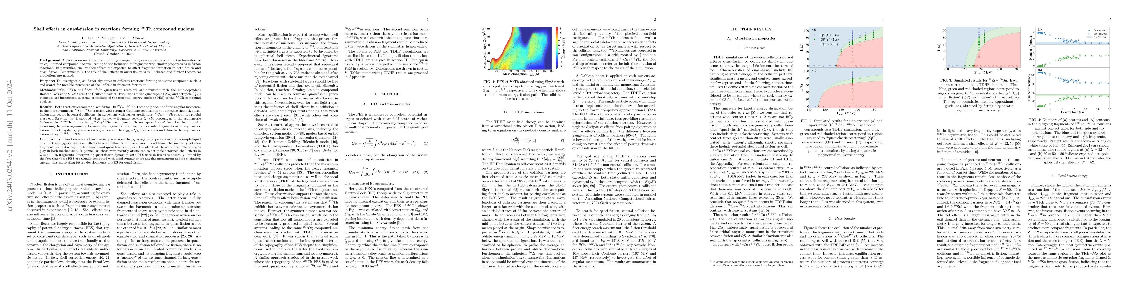 Thumbnail for Shell Effects in Quasi-fission in Reactions Forming 226Th Compound
  Nucleus