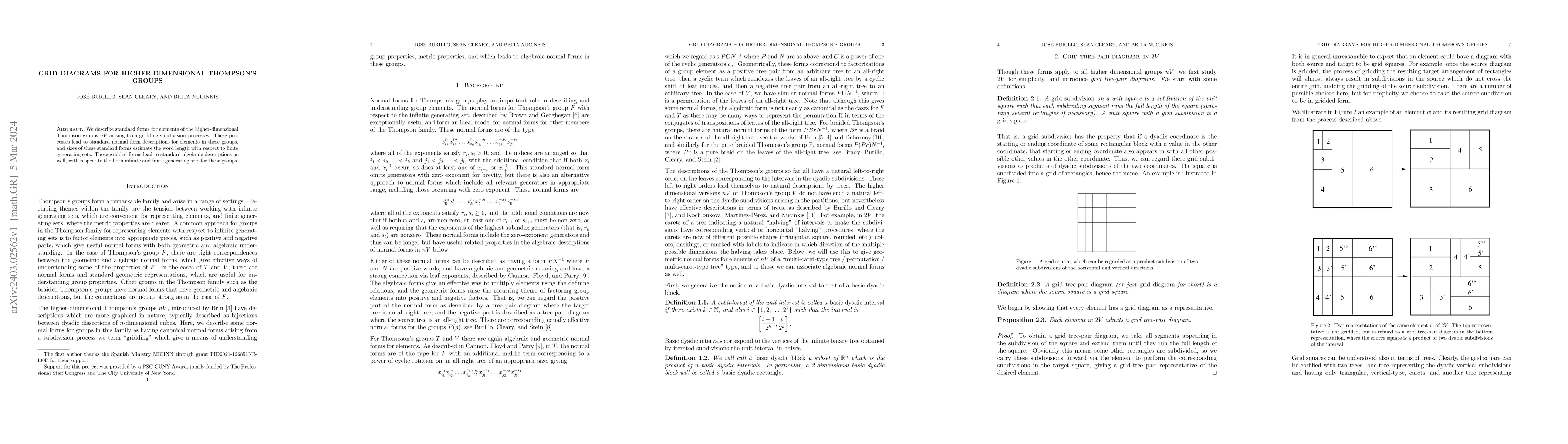 Thumbnail for Grid diagrams for higher-dimensional Thompson's groups