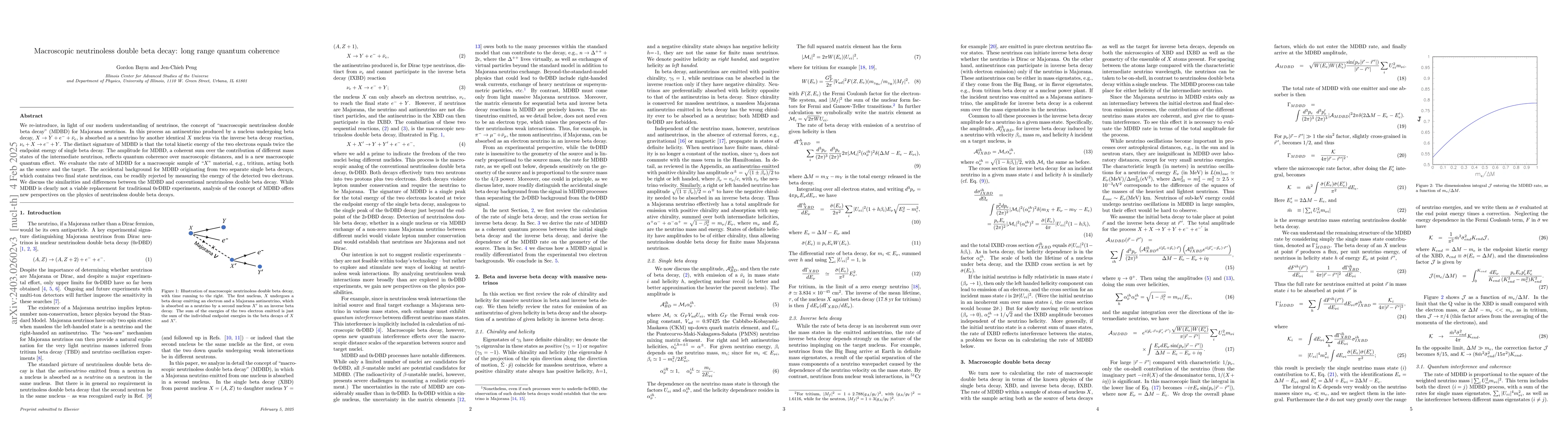 Thumbnail for Macroscopic neutrinoless double beta decay: long range quantum coherence