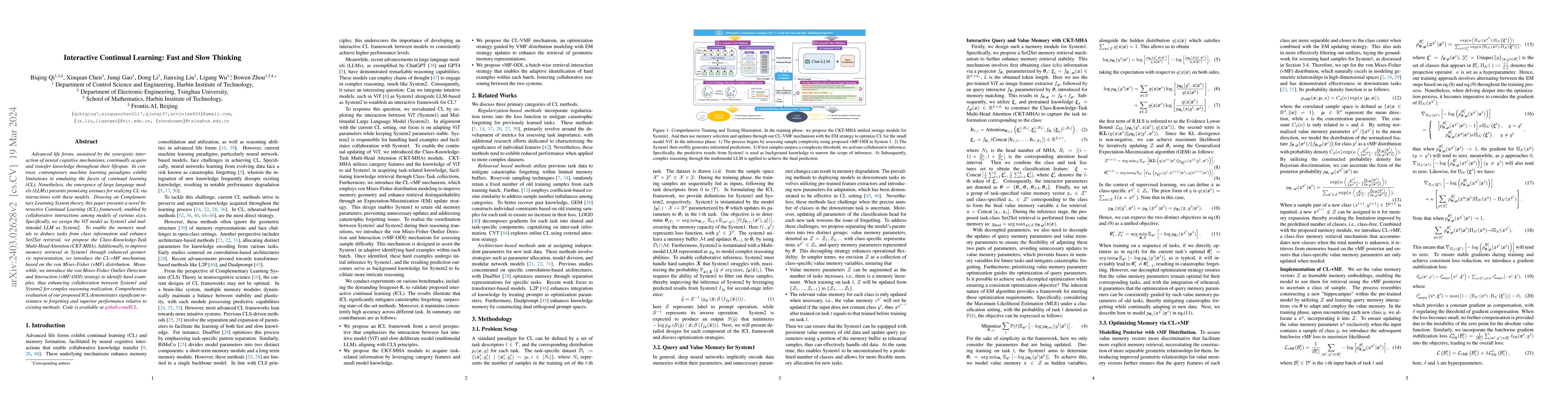 Thumbnail for Interactive Continual Learning: Fast and Slow Thinking