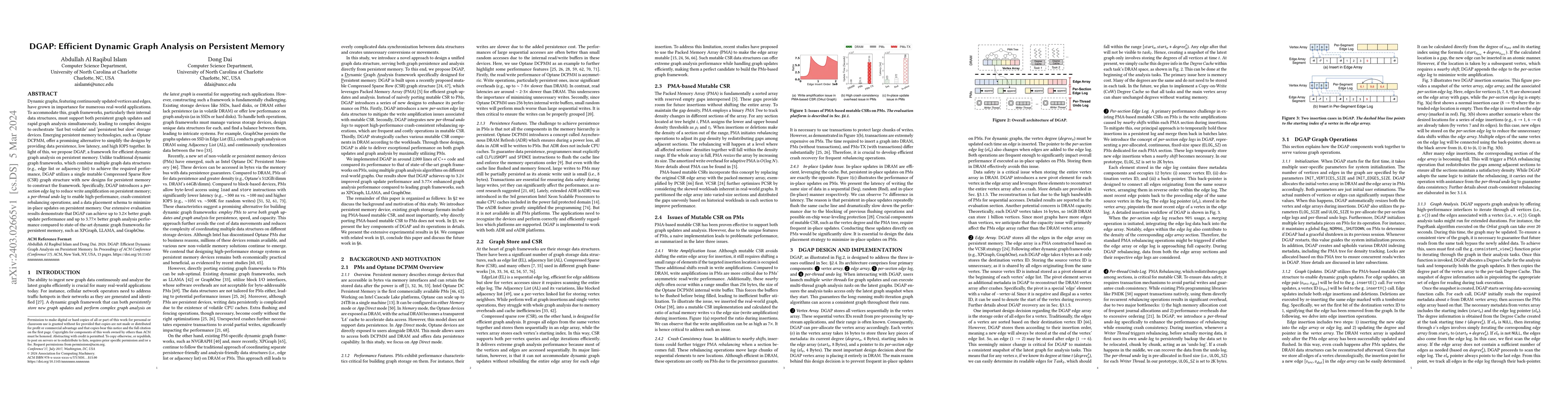 Thumbnail for DGAP: Efficient Dynamic Graph Analysis on Persistent Memory