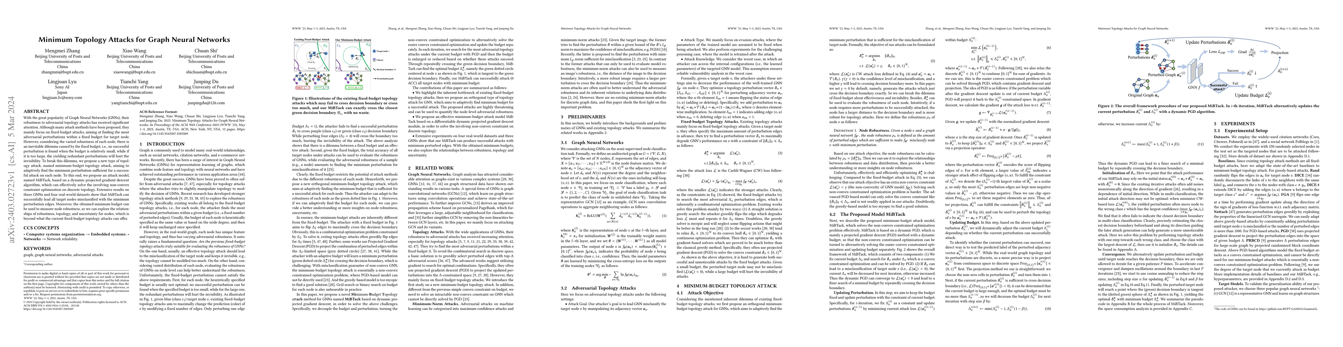 Thumbnail for Minimum Topology Attacks for Graph Neural Networks