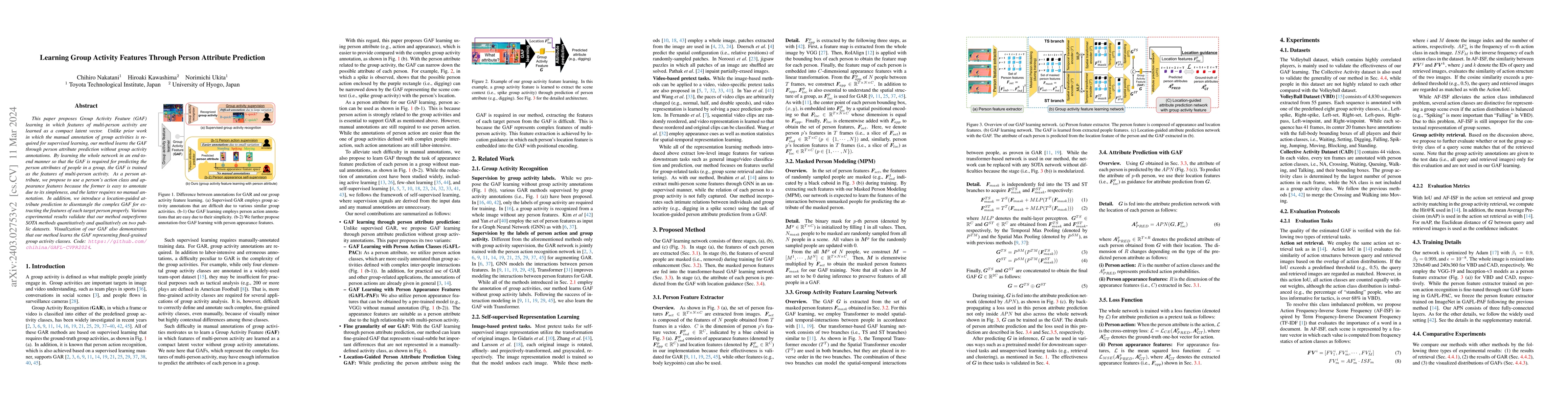 Thumbnail for Learning Group Activity Features Through Person Attribute Prediction