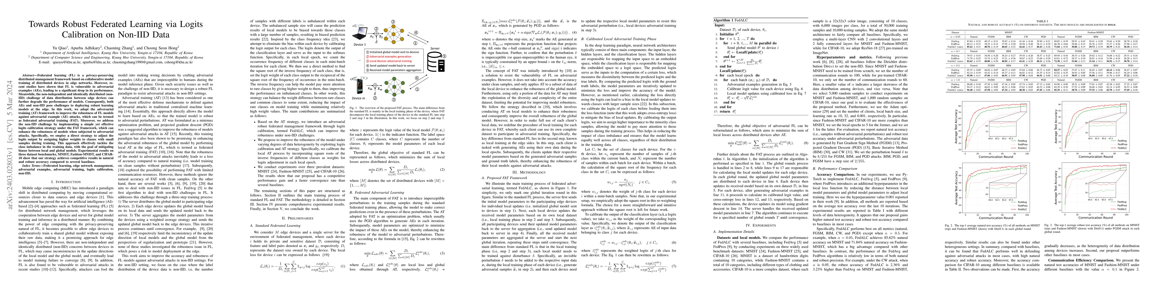 Thumbnail for Towards Robust Federated Learning via Logits Calibration on Non-IID Data