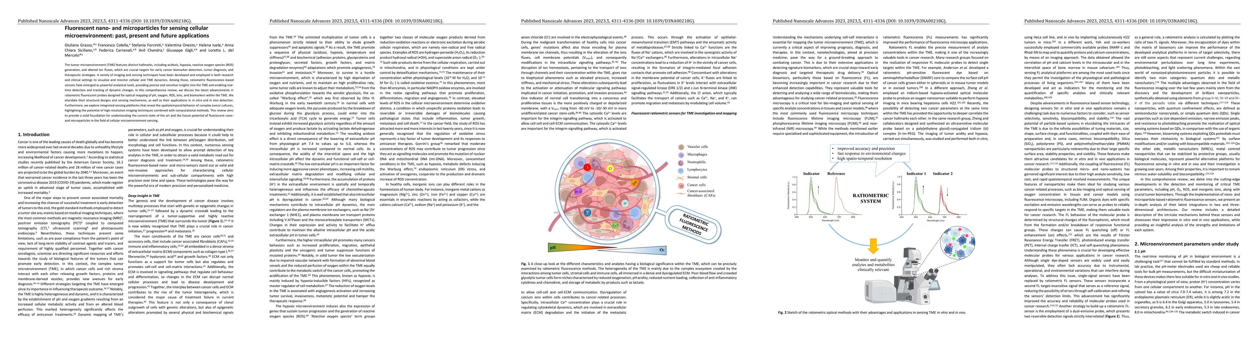 Thumbnail for Fluorescent nano- and microparticles for sensing cellular
  microenvironment: past, present and future applications
