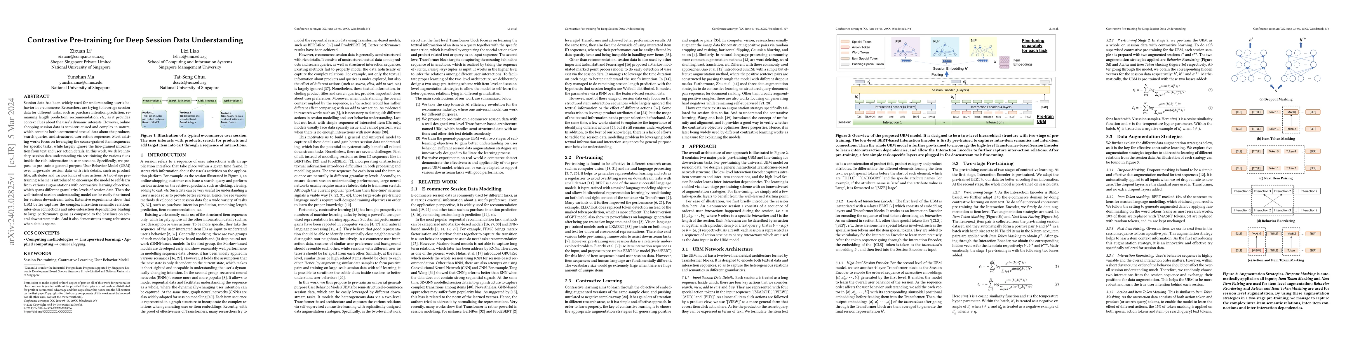 Thumbnail for Contrastive Pre-training for Deep Session Data Understanding