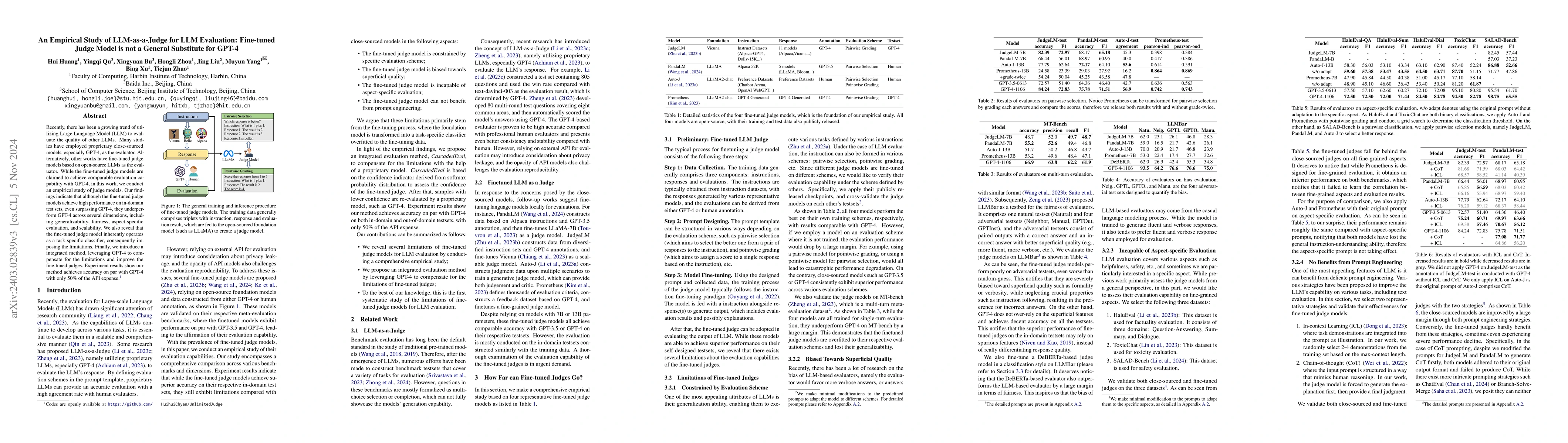 Thumbnail for On the Limitations of Fine-tuned Judge Models for LLM Evaluation